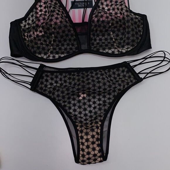 NEW VICTORIA SECRET BRA 36C PANTY Large Set - Picture 3 of 7